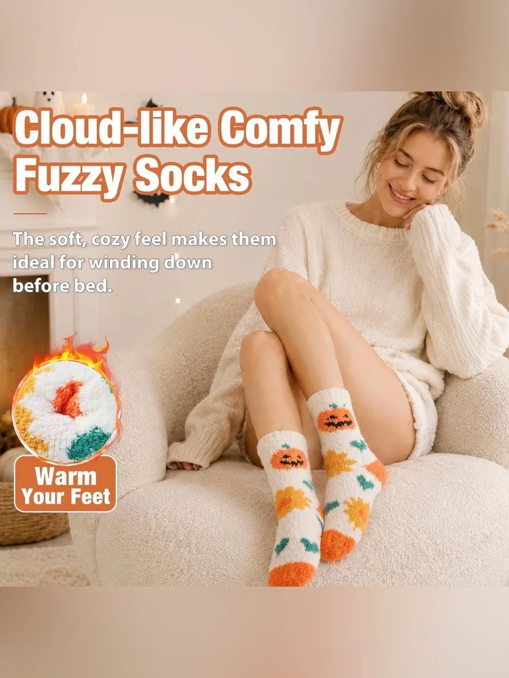 NWT Fluffy Cozy Winter Slipper Socks 5 Pairs